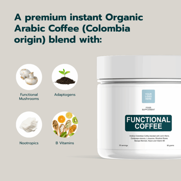 Functional Coffee - 90 gram Powder - Image 3