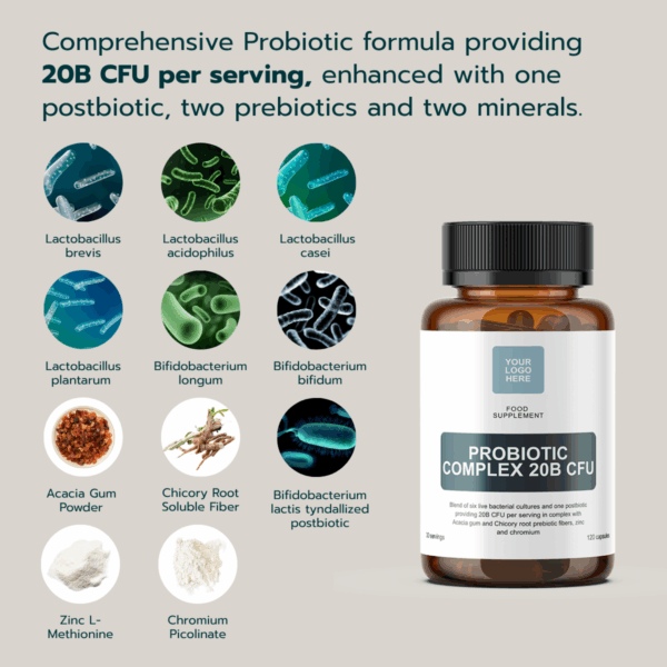 Probiotic Complex - 120 Capsules - Image 3