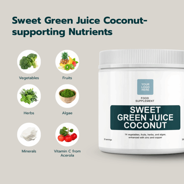 Sweet Green Juice - Coconut - 300 gram Powder - Image 3