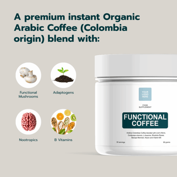 Functional Coffee - 90 gram Powder - Image 3
