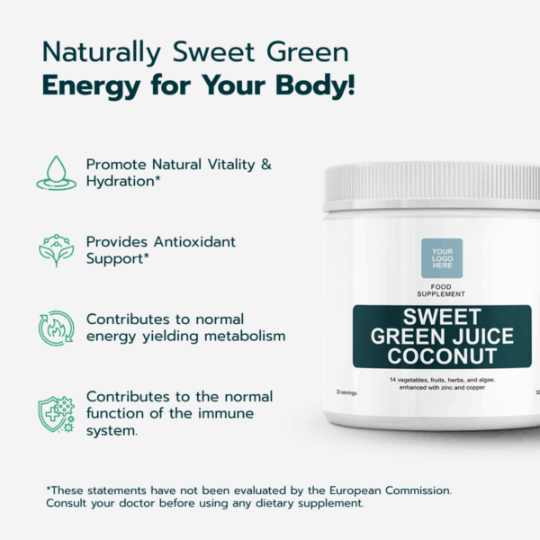 Sweet Green Juice - Coconut - 300 gram Powder - Image 5