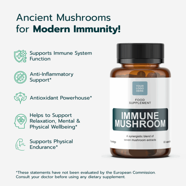 Immune Mushroom – 60 Capsules - Image 5