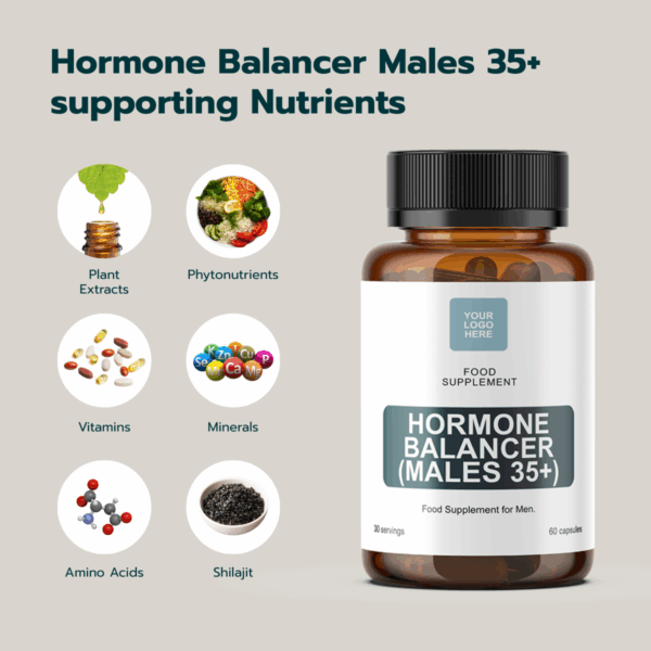 Hormone Balancer Males (35+) – 60 Capsules - Image 3