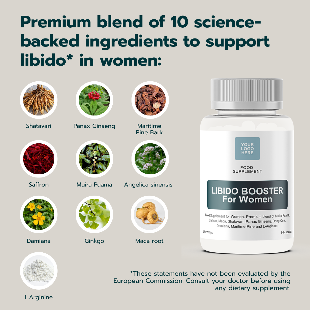 Libido Booster for Women – 90 Capsules - Image 3