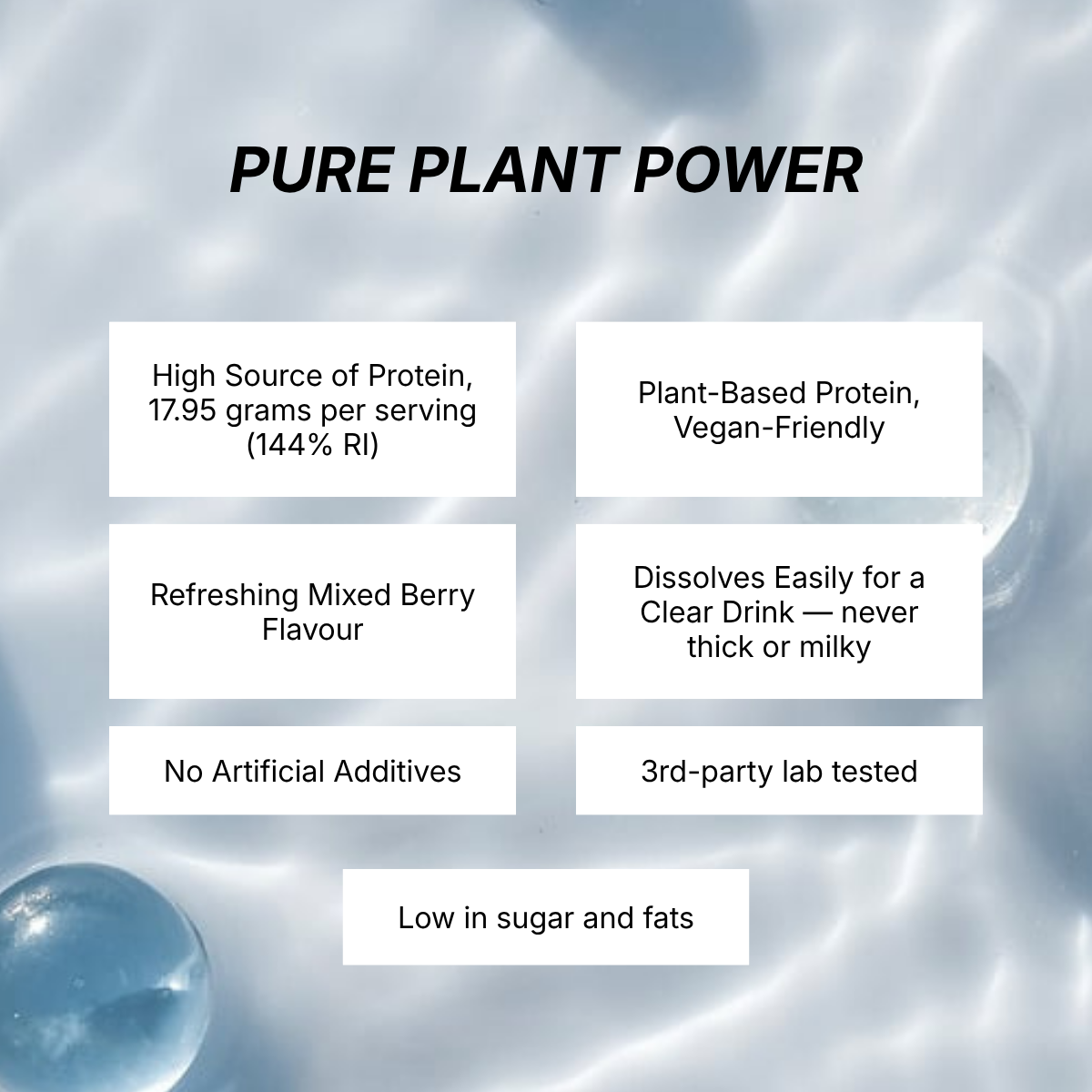 Clear Pea Protein (Mixed Berry Flavour) – 625 gram Powder - Image 5
