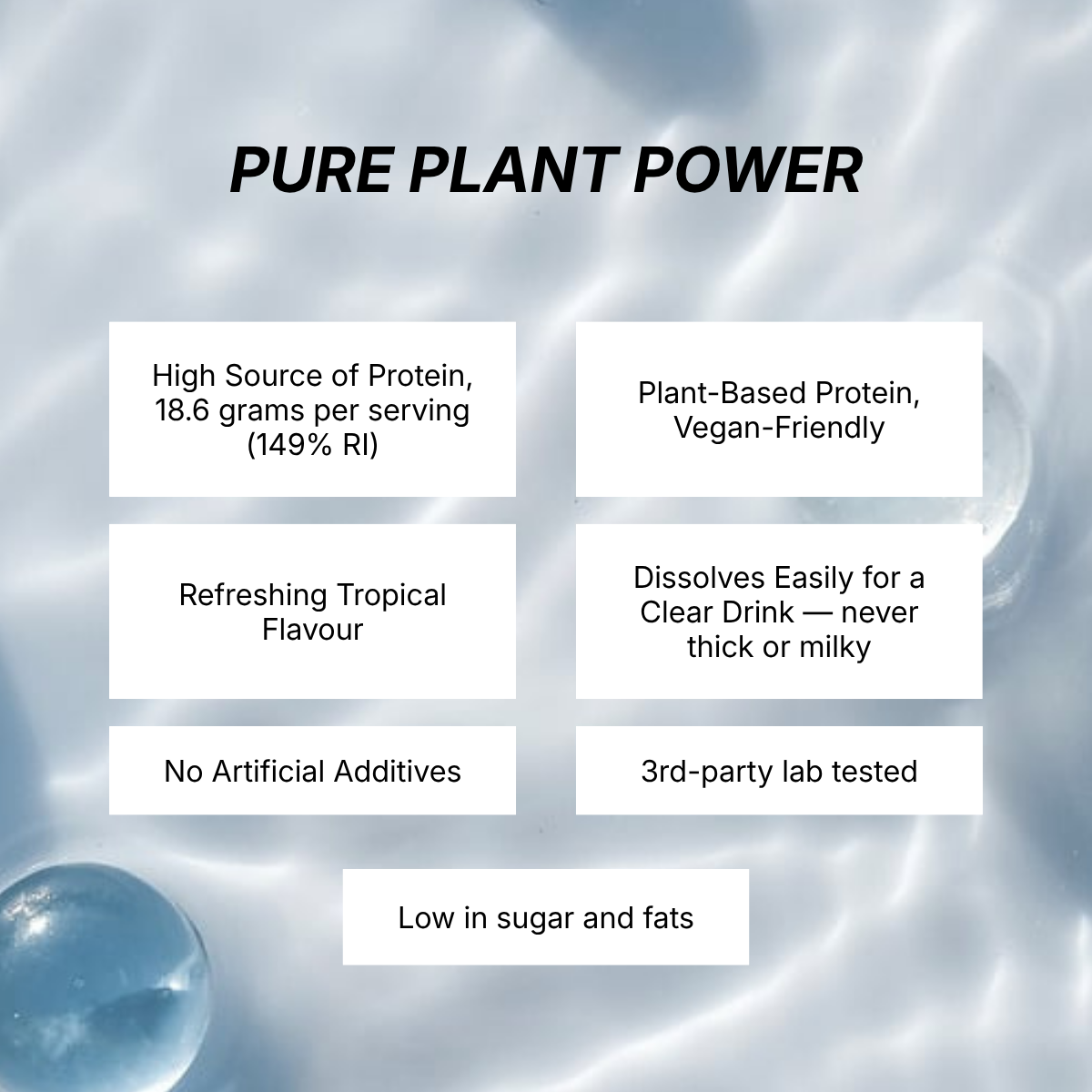 Clear Pea Protein (Tropical Flavour) – 625 gram Powder - Image 5